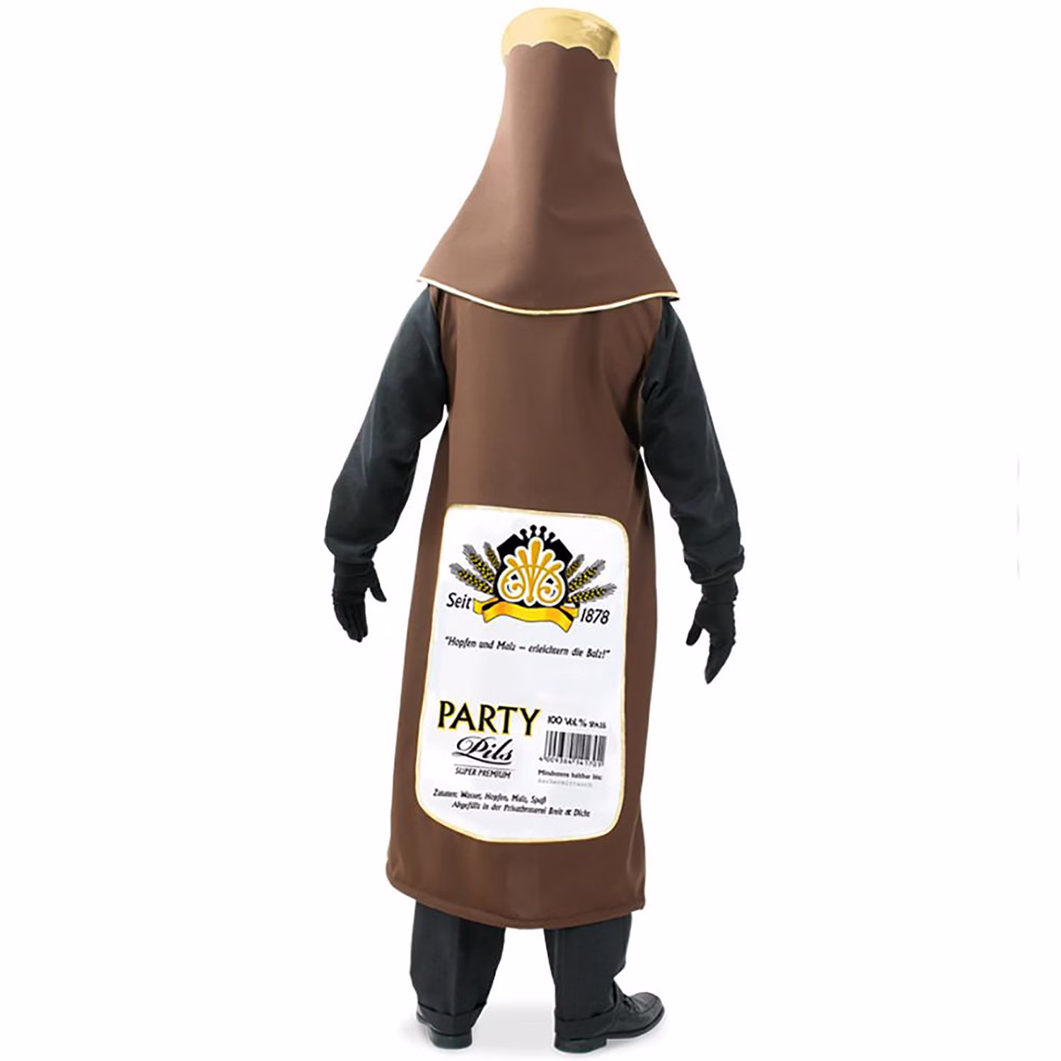 Bierflaschen Kostüm Kleiner Durst für Herren Gr. L-XXL braun Fasching Karneval JGA Mottoparty Bierflaschen Kostüm Kleiner Durst für Herren Gr. L-XXL braun Fasching Karneval JGA Mottoparty