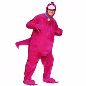 Dinosaurier Kostüm pink für Herren Gr. L Steinzeit Fasching Karneval Mottoparty Tierkostüm 