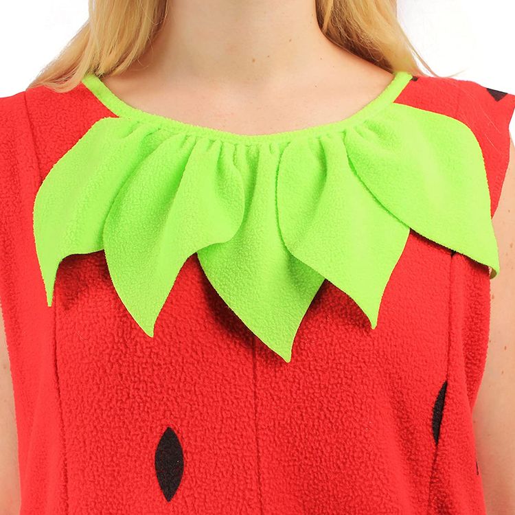 Erdbeer Kostüm Kleid Erdbeere rot für Damen Erdbeer Kostüm Kleid Erdbeere rot für Damen Gr. S-L Frucht Obst süßes Früchtchen Fasching Karneval Mottoparty Gruppenkostüm