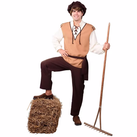 Mittelalter Kostüm Bauer Knecht für Herren Gr. 50-60 beige Fasching Karneval Mottoparty Mittelalter-Mode Mittelalterfest Ritterfest Mittelalter Kostüm Bauer Knecht für Herren Gr. 50-60 beige Fasching Karneval Mottoparty Mittelalter-Mode Mittelalterfest Ritterfest