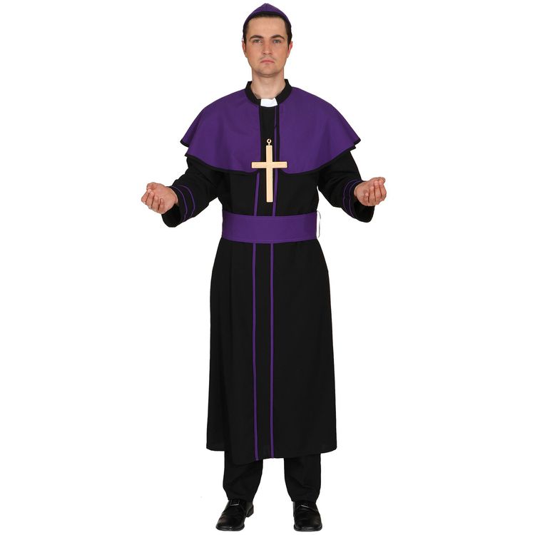 Kardinal Kostüm Geistlicher Paulus für Herren von Vorne