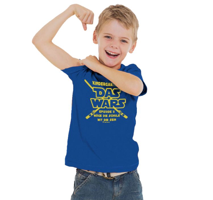 Schulanfang T-Shirt Kindergarten Das Wars Grün für Kinder von Vorne