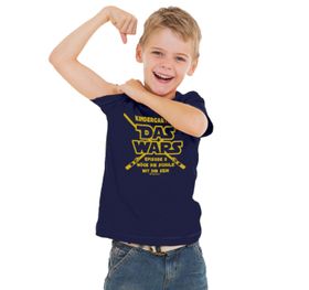 Schulanfang Kinder T-Shirt Kindergarten "Das Wars" Gr. 110-140 navy Zuckertüte SALE Geschenkidee Schulstart