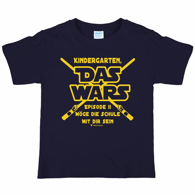 Schulanfang Kinder T-Shirt Kindergarten "Das Wars" Gr. 110-140 navy Zuckertüte SALE Geschenkidee Schulstart Schulanfang Kinder T-Shirt Kindergarten "Das Wars" Gr. 110-140 navy Zuckertüte SALE Geschenkidee Schulstart
