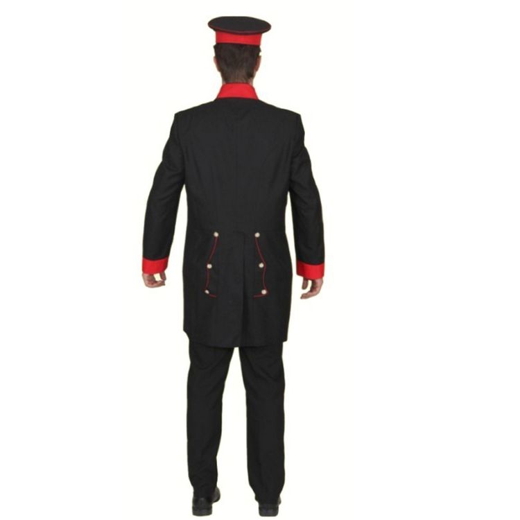 Preußische Uniform Jacke für Herren Gr. 50-60 Mantel schwarz Militär Fasching  Militärkostüm Karneval Mottoparty