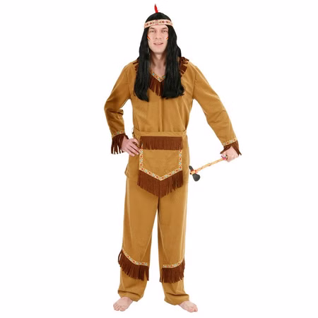 Indianer Kostüme wilder Apache für Herren Gr. 50-52 braun Wilder Westen SALE Fasching Karneval Mottoparty Paar- und Gruppenkostüme Indianer Kostüme wilder Apache für Herren Gr. 50-52 braun Wilder Westen SALE Fasching Karneval Mottoparty Paar- und Gruppenkostüme
