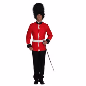 Garde Soldat Kostüm Tommy Uniform-Jacke für Herren Gr. 50-62 Royals UK Fasching Karneval Mottoparty Andere Länder