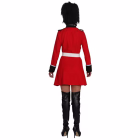 Kostüm Soladtin Tommy Uniform Kleid rot Karneval Fasching Gardesoldat