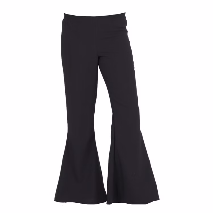 Schlaghose schwarz Hippie-Zubehör für Damen Gr. 34-52 Flower Power Schlagermove Fasching Karneval Mottoparty Kostüm-Zubehör 70er Jahre Schlaghose schwarz Hippie-Zubehör für Damen Gr. 34-52 Flower Power Schlagermove Fasching Karneval Mottoparty Kostüm-Zubehör 70er Jahre