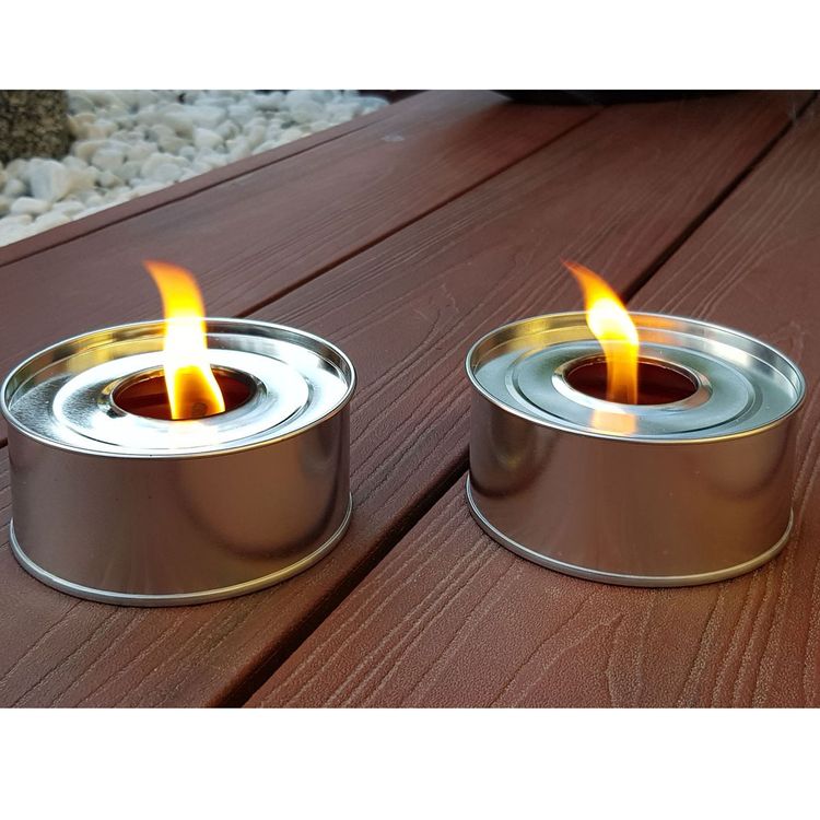 Outdoor Kerzen Set 2-teilig Fackeltöpfe 4 Stunden Brenndauer