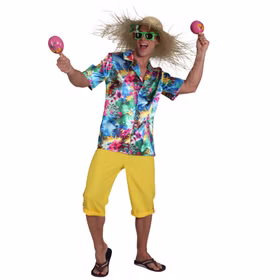 Buntes Hawaiihemd Kostüm von Vorne