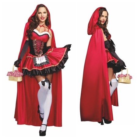 Rotkäppchen Kostüm Deluxe für Damen