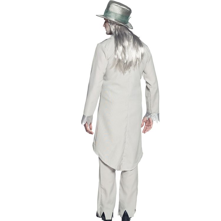 Halloween Kostüm Gruseliger Bräutigam für Herren Halloween Kostüm Gruseliger Bräutigam für Herren Gr. 50-56 grau Fasching Karneval Mottoparty Tag der Toten