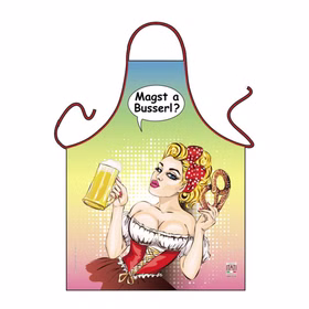 Popart Schürze Magst a Busserl? Kochschürze Grillen Popart Schürze Magst a Busserl? Kochschürze Grillen