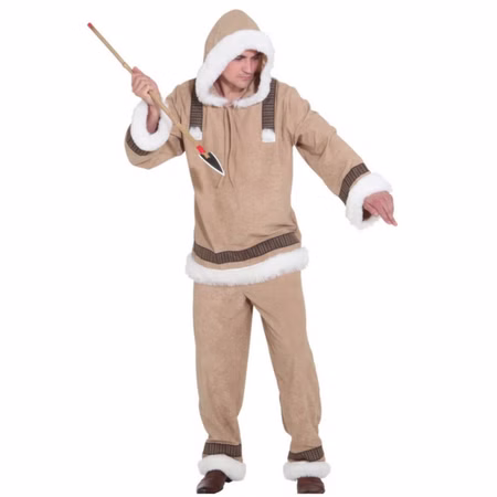 Eskimo Kostüm Lasse deluxe für Herren Gr. 46-60 beige Inuit Eiszeit Fasching Karneval Mottoparty Eskimo Kostüm Lasse deluxe für Herren Gr. 46-60 beige Inuit Eiszeit Fasching Karneval Mottoparty