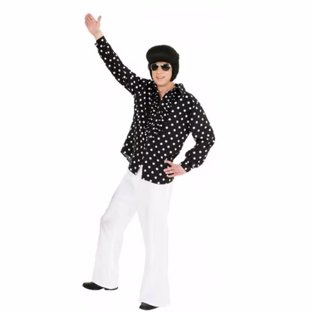 Hippie Schlaghose für Herren Gr. 48-58 weiß Flower Power Fasching Karneval Mottoparty Schlagermove Kostüm-Zubehör Hippie Schlaghose für Herren Gr. 48-58 weiß Flower Power Fasching Karneval Mottoparty Schlagermove Kostüm-Zubehör