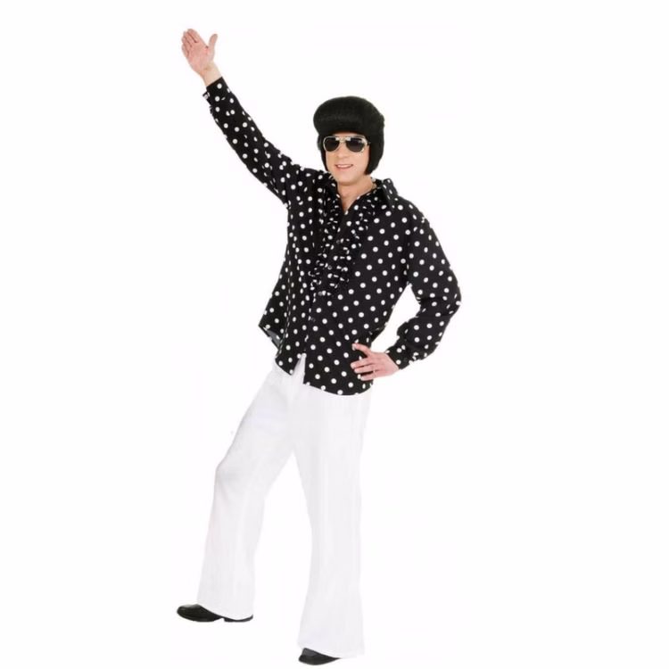 Hippie Schlaghose für Herren Gr. 48-58 weiß Flower Power Fasching Karneval Mottoparty Schlagermove Kostüm-Zubehör Hippie Schlaghose für Herren Gr. 48-58 weiß Flower Power Fasching Karneval Mottoparty Schlagermove Kostüm-Zubehör