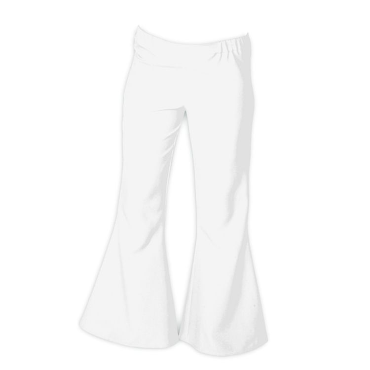 Hippie Schlaghose weiß für Herren Hippie Schlaghose für Herren Gr. 48-58 weiß Flower Power Fasching Karneval Mottoparty Schlagermove Kostüm-Zubehör