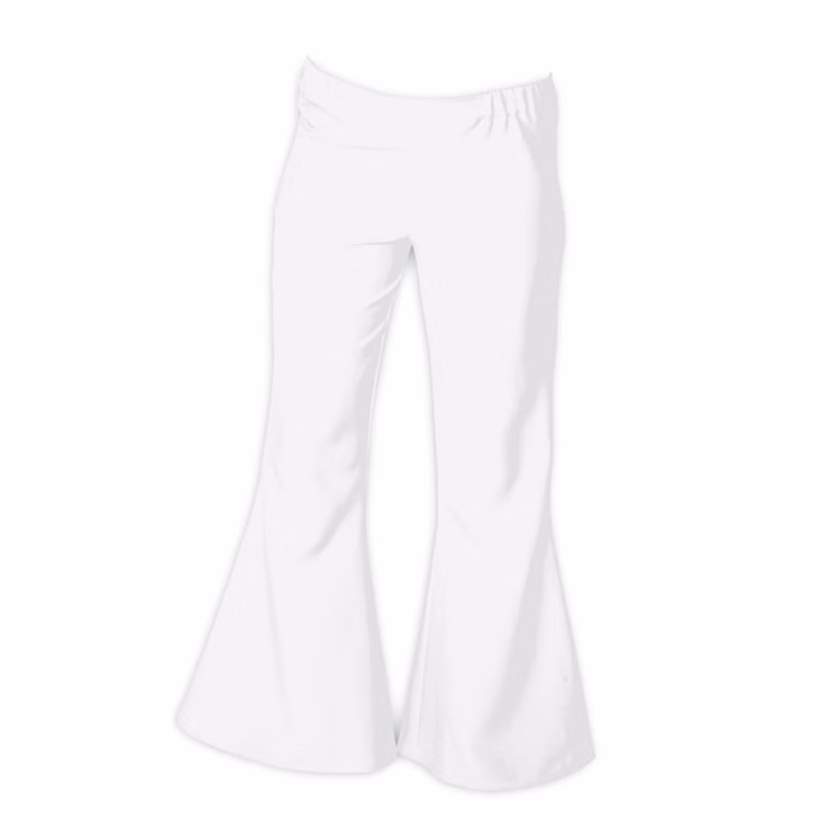 Hippie Schlaghose für Herren Gr. 48-58 weiß Flower Power Fasching Karneval Mottoparty Schlagermove Kostüm-Zubehör Hippie Schlaghose für Herren Gr. 48-58 weiß Flower Power Fasching Karneval Mottoparty Schlagermove Kostüm-Zubehör