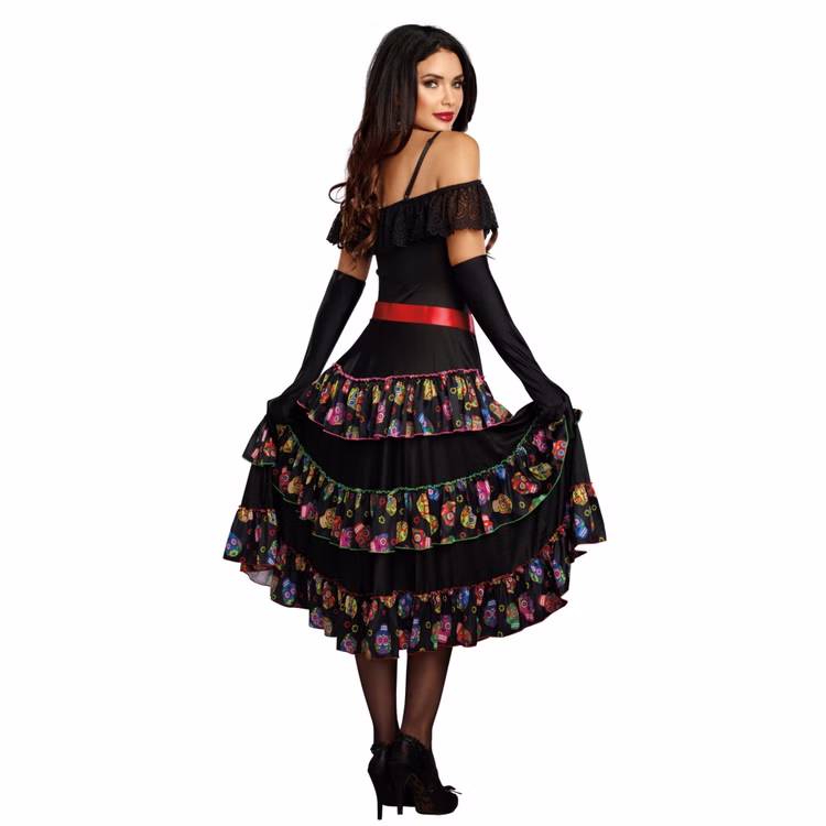 La Catrina Kostüm Lady of the Dead für Damen Gr. L-3XL Kleid Halloween Fasching Karneval Mottoparty andere Länder Mexiko Tag der Toten La Catrina Kostüm Lady of the Dead für Damen Gr. L-3XL Kleid Halloween Fasching Karneval Mottoparty andere Länder Mexiko Tag der Toten