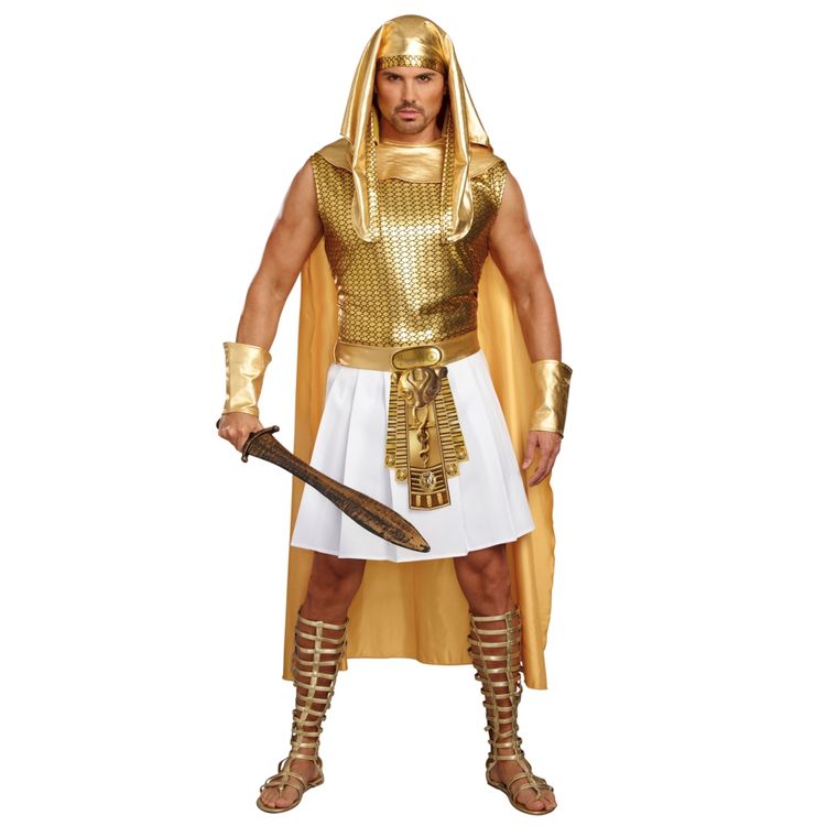 Pharao Kostüm Ägypter Ramses für Herren Gr. M- XL gold Antike Fasching Karneval Mottoparty 