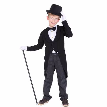 Klassischer Frack schwarz für Kinder Gr. 128- 164 Zauberer Magier Zirkusdirektor Fasching Karneval Mottoparty Kindergeburtstag Klassischer Frack schwarz für Kinder Gr. 128- 164 Zauberer Magier Zirkusdirektor Fasching Karneval Mottoparty Kindergeburtstag