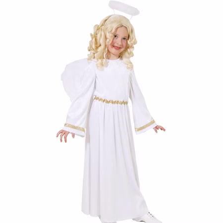 Engel Kostüm Weihnachtsengel Samtkleid mit Gold für Kinder Gr. 128 -164 Krippenspiel Weihnachten Fasching Karneval Mottoparty Engel Kostüm Weihnachtsengel Samtkleid mit Gold für Kinder Gr. 128 -164 Krippenspiel Weihnachten Fasching Karneval Mottoparty