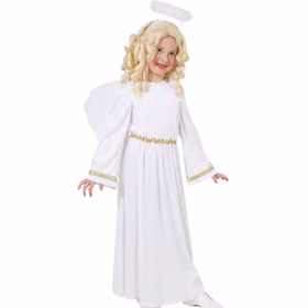 Engel Kostüm Weihnachtsengel Samtkleid mit Gold für Kinder Gr. 128 -164 Krippenspiel Weihnachten Fasching Karneval Mottoparty Engel Kostüm Weihnachtsengel Samtkleid mit Gold für Kinder Gr. 128 -164 Krippenspiel Weihnachten Fasching Karneval Mottoparty