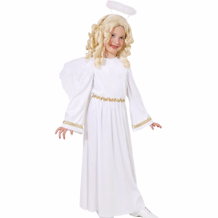 Engel Kostüm Weihnachtsengel Samtkleid mit Gold für Kinder Gr. 128 -164 Krippenspiel Weihnachten Fasching Karneval Mottoparty Engel Kostüm Weihnachtsengel Samtkleid mit Gold für Kinder Gr. 128 -164 Krippenspiel Weihnachten Fasching Karneval Mottoparty