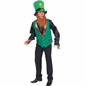 St. Patricks Day Weste grün für Herren Gr. 48-58 SALE Fasching Karneval Mottoparty Irland Irish Andere Länder Glücksbringer St. Patricks Day Weste grün für Herren Gr. 48-58 SALE Fasching Karneval Mottoparty Irland Irish Andere Länder Glücksbringer
