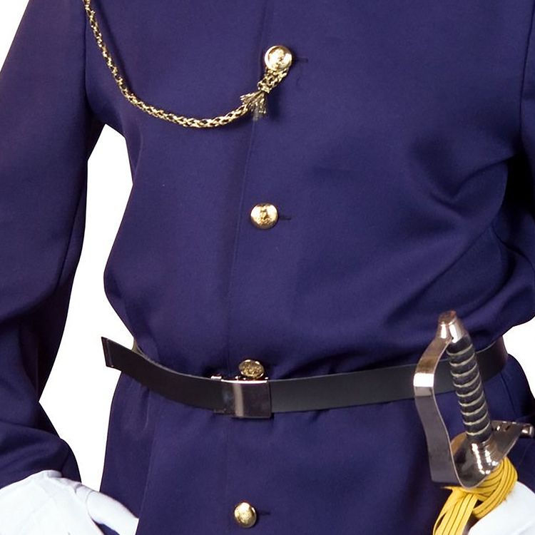 Preußen Kostüm blaue Uniform-Jacke für Herren Preußen Kostüm blaue Uniform-Jacke für Herren Gr. 50-60 Militär Fasching Karneval Mottoparty