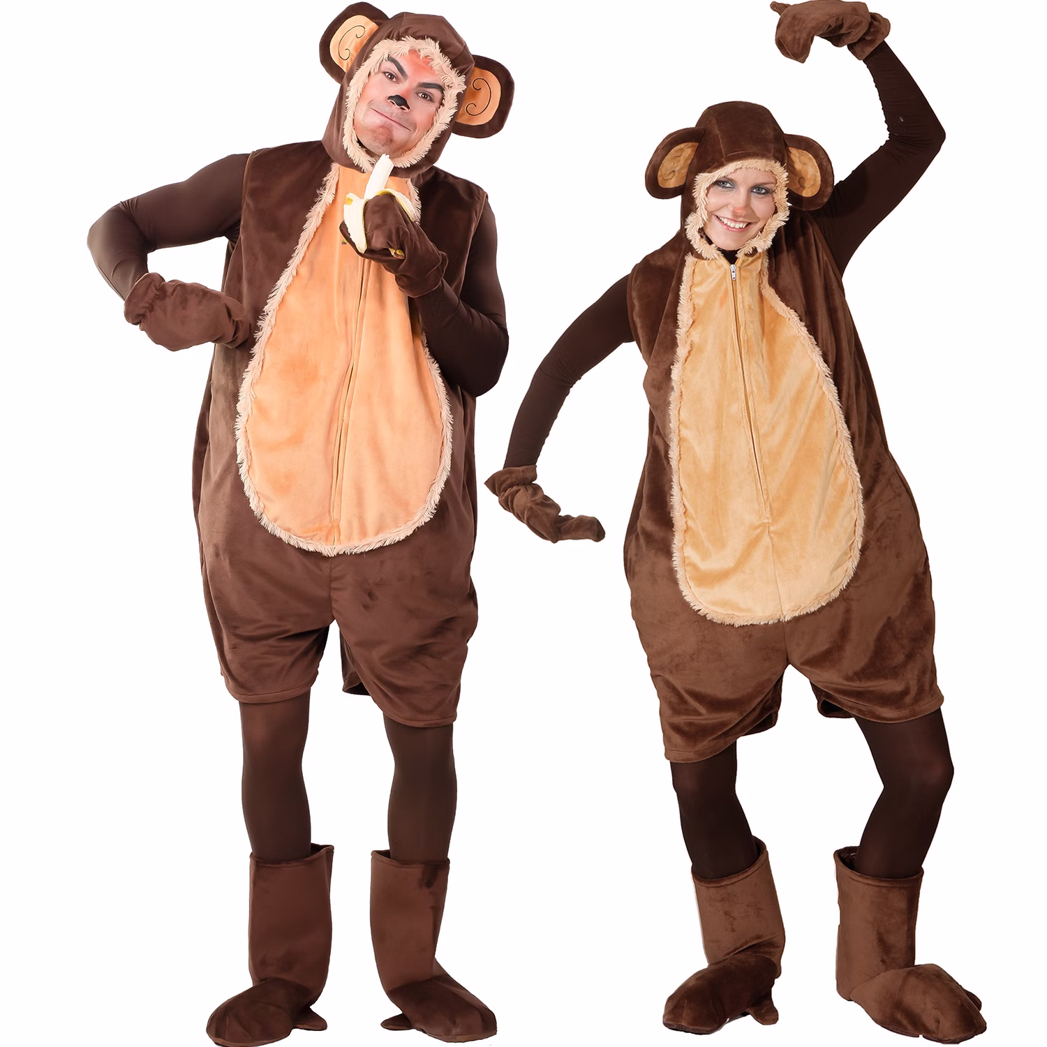 Affen Kostüm cheeky Monkey für Erwachsene Gr. M-XL braun Tier unisex Fasching Karneval Mottoparty Paar- und Gruppenkostüm Schimpanse Tierkostüm Affen Kostüm cheeky Monkey für Erwachsene Gr. M-XL braun Tier unisex Fasching Karneval Mottoparty Paar- und Gruppenkostüm Schimpanse Tierkostüm