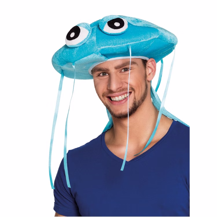 Quallen Hut Tier hellblau KW 59 cm Kostüm-Zubehör für Erwachsene Meerestier Unisex-Kopfbedeckung für Damen & Herren Fasching Karneval Mottoparty Accessoire Quallen Hut Tier hellblau KW 59 cm Kostüm-Zubehör für Erwachsene Meerestier Unisex-Kopfbedeckung für Damen & Herren Fasching Karneval Mottoparty Accessoire