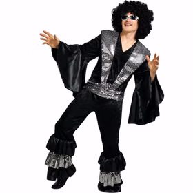 70er Jahre Disco-Kostüm Bernie für Herren Retro Discoanzug schwarz silber Gr. M-XXL SALE Fasching Karneval Mottoparty Schlagermove 70er Jahre Disco-Kostüm Bernie für Herren Retro Discoanzug schwarz silber Gr. M-XXL SALE Fasching Karneval Mottoparty Schlagermove