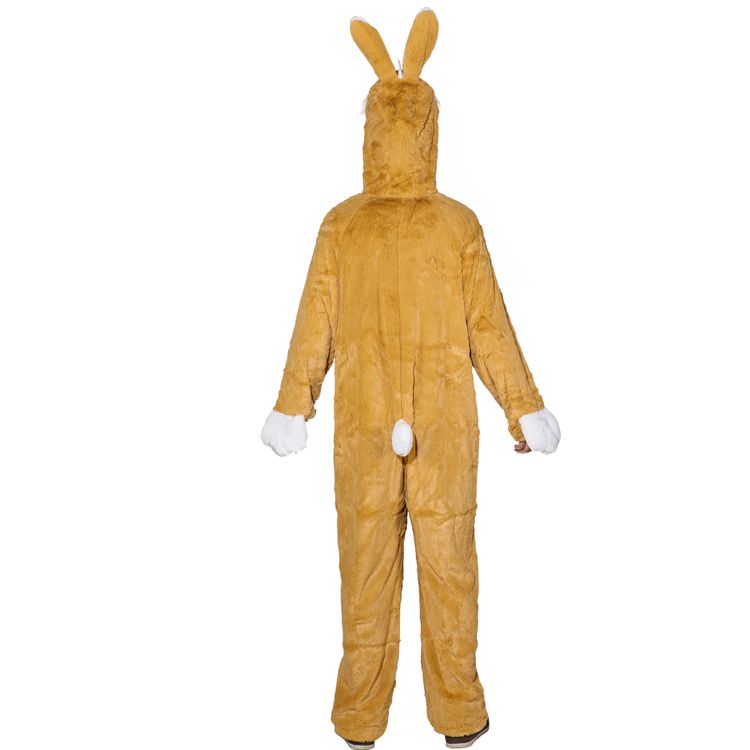 Hasen Kostüm Osterhase Plüsch für Erwachsene Gr. S-XL Tier braun Ostern Tierkostüm Hase Unisex Fasching Karneval Mottoparty