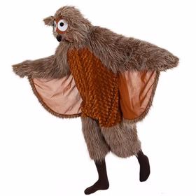 Eulen Kostüm Uhu Cornelius für Erwachsene 160-190 cm braun Tier Unisex-Kostüm Tierkostüm Waldtier Fasching Karneval Mottoparty Paarkostüm Gruppenkostüm