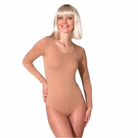 Body hautfarben Langarmbody hellbraun für Kinder und Damen Gr. 116-3XL Kostüm-Zubehör Garde Tanzsport Fasching Karneval Mottoparty Kinderfasching Body hautfarben Langarmbody hellbraun für Kinder und Damen Gr. 116-3XL Kostüm-Zubehör Garde Tanzsport Fasching Karneval Mottoparty Kinderfasching