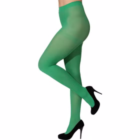 Strumpfhose grün Kostüm-Zubehör für Damen und Kinder Gr. 116-3XL blickdicht Accessoire Fasching Karneval Mottoparty Kinder-Strumpfhose Kinderfasching