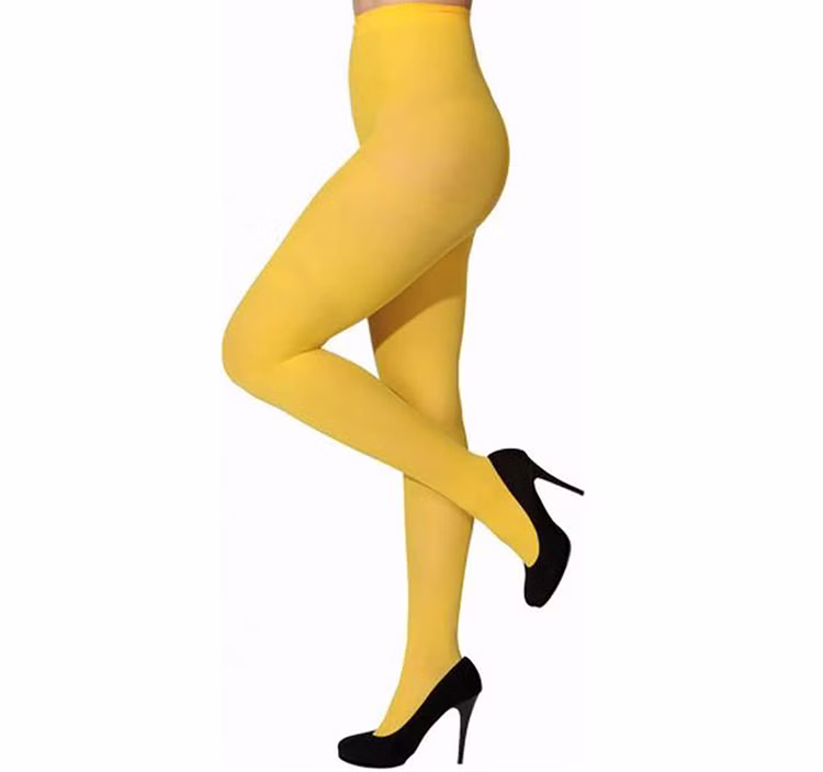 Strumpfhose gelb blickdicht für Damen & Kinder Gr. 116-3XL Kostüm-Zubehör Fasching Karneval Mottoparty Strumpfhose gelb blickdicht für Damen & Kinder Gr. 116-3XL Kostüm-Zubehör Fasching Karneval Mottoparty