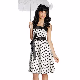 Rockabilly Kostüm Grace für Damen Gr. 34-44 Kleid 50er Jahre SALE Fasching Karneval Mottoparty