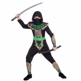 Ninja Kostüm Dragon für Kinder 4-10 Jahre schwarz-grün SALE Fasching Karneval Mottoparty Kinderfasching asiatische Kampfkunst Ninja Kostüm Dragon für Kinder 4-10 Jahre schwarz-grün SALE Fasching Karneval Mottoparty Kinderfasching asiatische Kampfkunst