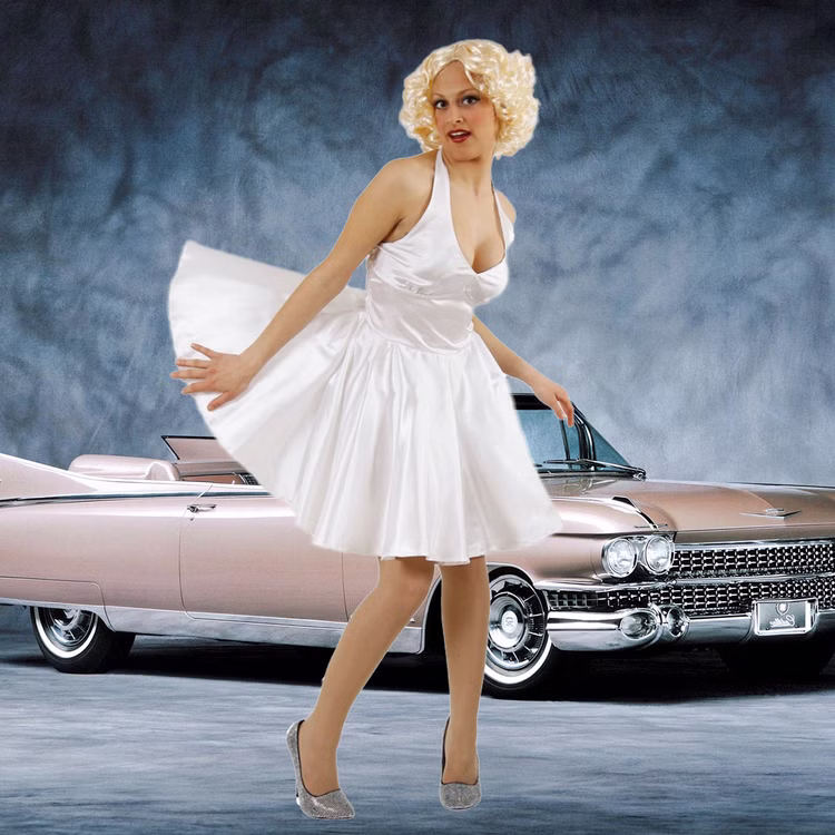 Marilyn Kostüm Filmstar aus Hollywood für Damen Gr. S-XL Kleid weiß Filmstar Film & Fernsehen SALE Fasching Karneval Mottoparty Marilyn Kostüm Filmstar aus Hollywood für Damen Gr. S-XL Kleid weiß Filmstar Film & Fernsehen SALE Fasching Karneval Mottoparty