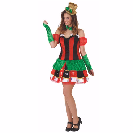 Casino Kostüm Lady Las Vegas für Damen Gr. XL Kleid Kartenspiel Fasching Karneval Mottoparty Casino Kostüm Lady Las Vegas für Damen Gr. XL Kleid Kartenspiel Fasching Karneval Mottoparty