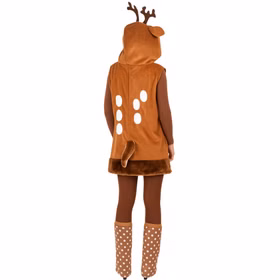 Reh Kostüm Rehlein Kleid mit Stulpen für Damen von Hinten