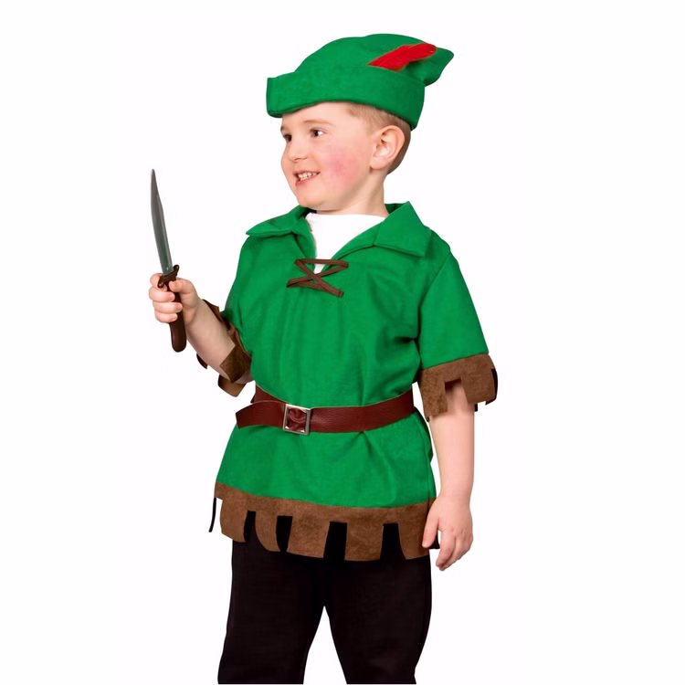 Robin Hood Kostüm Junior für Kinder Gr. 92-128 grün Filmheld Fasching Karneval Mottoparty Robin Hood Kostüm Junior für Kinder Gr. 92-128 grün Filmheld Fasching Karneval Mottoparty