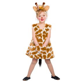 Giraffen Kostüm Lena für Kinder Gr. 92-128 Kleid Tierkostüm Fasching Karneval Kindergeburtstag Kinderfasching