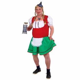 Männer Dirndl Wiesnmadl für Herren Gr. 48-58 Oktoberfest Kleid Wiesn Fasching Karneval Mottoparty JGA