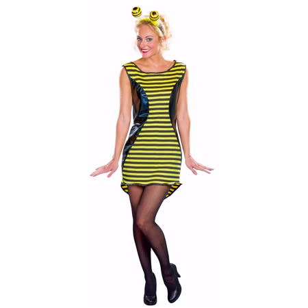Bienen Kostüm heißer Brummer mit Haarreif für Damen Gr. 36-50 Kleid Tier Tierkostüm Hummel Insekt Fasching Karneval Mottoparty Gruppenkostüm Paarkostüm Bienen Kostüm heißer Brummer mit Haarreif für Damen Gr. 36-50 Kleid Tier Tierkostüm Hummel Insekt Fasching Karneval Mottoparty Gruppenkostüm Paarkostüm