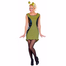 Bienen Kostüm heißer Brummer mit Haarreif für Damen Gr. 36-50 Kleid Tier Tierkostüm Hummel Insekt Fasching Karneval Mottoparty Gruppenkostüm Paarkostüm Bienen Kostüm heißer Brummer mit Haarreif für Damen Gr. 36-50 Kleid Tier Tierkostüm Hummel Insekt Fasching Karneval Mottoparty Gruppenkostüm Paarkostüm