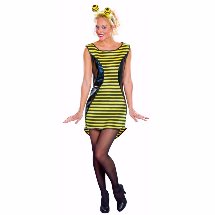 Bienen Kostüm heißer Brummer mit Haarreif für Damen Gr. 36-50 Kleid Tier Tierkostüm Hummel Insekt Fasching Karneval Mottoparty Gruppenkostüm Paarkostüm Bienen Kostüm heißer Brummer mit Haarreif für Damen Gr. 36-50 Kleid Tier Tierkostüm Hummel Insekt Fasching Karneval Mottoparty Gruppenkostüm Paarkostüm
